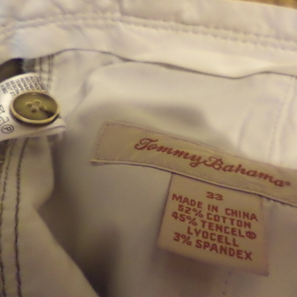 Men's TOMMY BAHAMA SHORTS - "Ashore Thing" Asparagus Size 33 New with Tags $98 - Picture 3 of 11